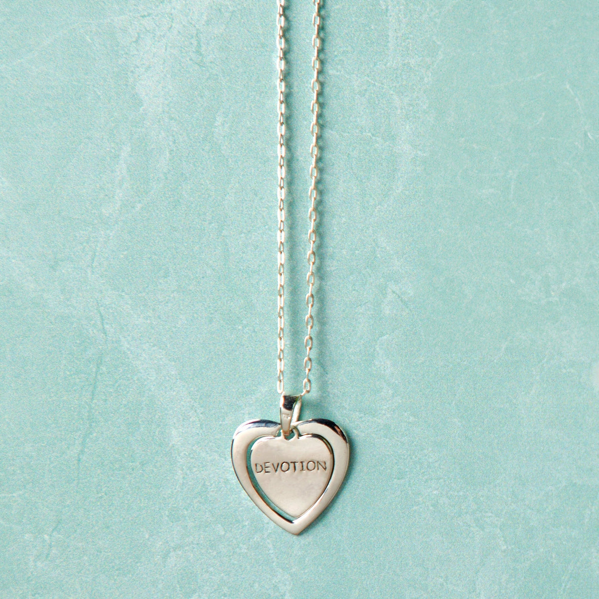 Sterling Tibetan Devoted Heart Necklace