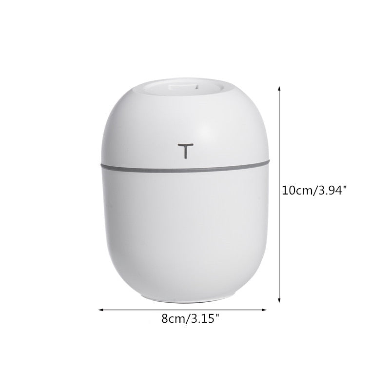 Mini Air Humidifier 200ML Aroma Essential Oil Diffuser for Home Car USB Fogger Mist Maker with LED Night Lamp