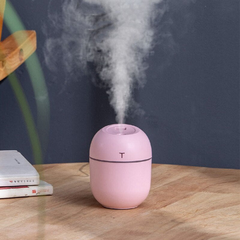 Mini Air Humidifier 200ML Aroma Essential Oil Diffuser for Home Car USB Fogger Mist Maker with LED Night Lamp