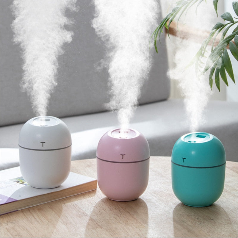 Mini Air Humidifier 200ML Aroma Essential Oil Diffuser for Home Car USB Fogger Mist Maker with LED Night Lamp