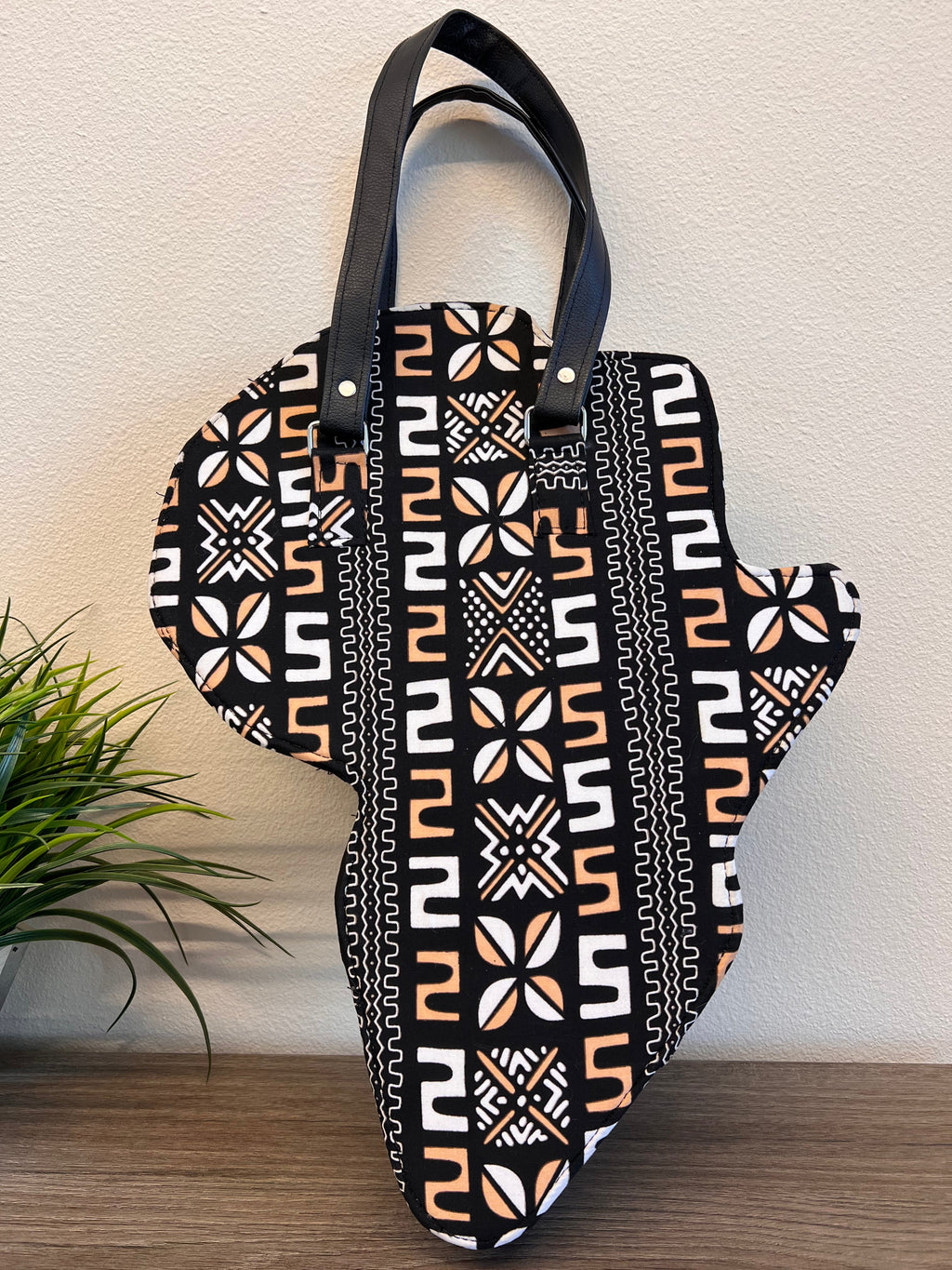 Shadia Kente African Map Hand Bag