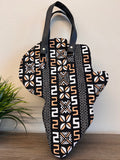 Shadia Kente African Map Hand Bag