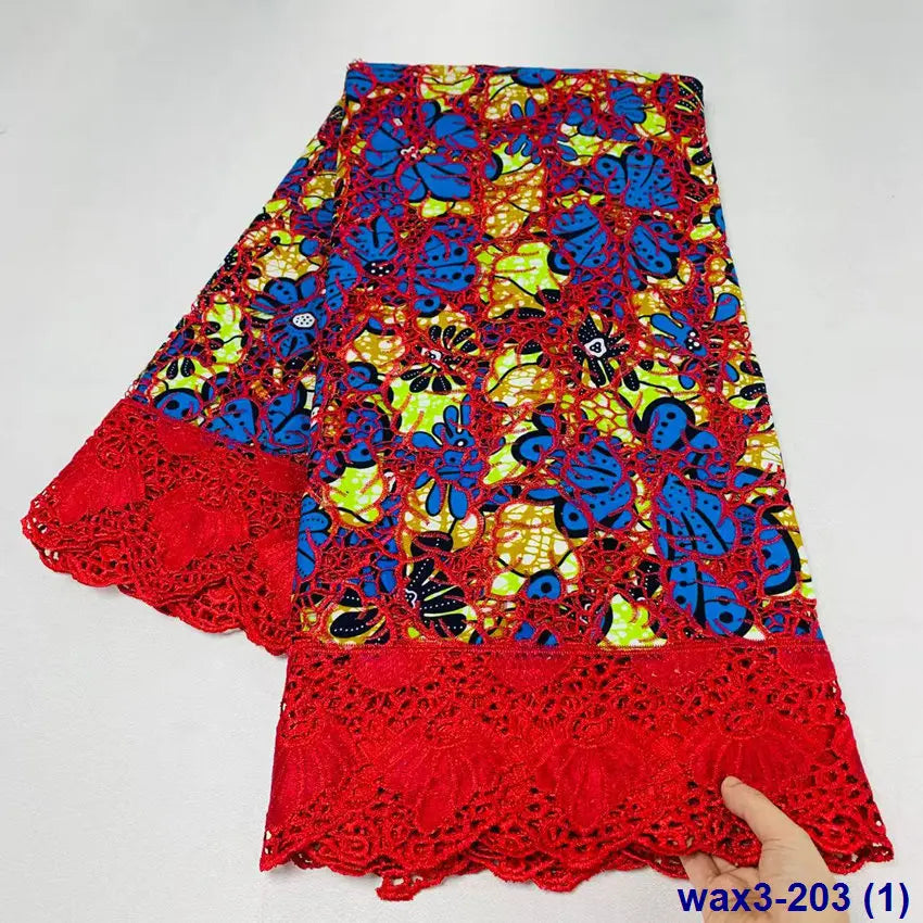 Water Cord Wax Embroidery Lace Fabric Embroidery Wax