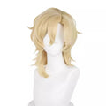 Wholesale Honkai Star Rail Cosplay 40cm Medium Long Blonde Aventurine Wig Synthetic Anime Halloween Party Cosplay Wig