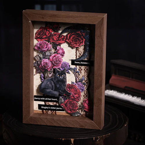 20 Sheets Per Pack Gothic Theme Hard Card Sticker Pack Dark Fantasy Series Alien Material