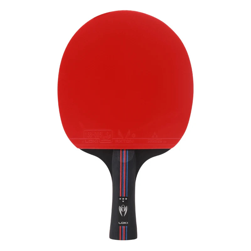 LOKI K4 Professional Training Ping Pong Bat Paddle 6.6mm Thickness 7 Ply Table Tennis Racket with logo Printing for Sale