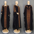 High Quality Middle Ease Arab African Rhinestone Dress Long Dress Plus Size Kaftan African Robe With Inner Dress