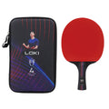 LOKI K4 Professional Training Ping Pong Bat Paddle 6.6mm Thickness 7 Ply Table Tennis Racket with logo Printing for Sale