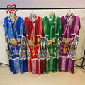 New Rayon Double-Sided Printed Rhinestone Tassel Turban Collar Women's Robe Kaftan Kimono Maxi Cover Up Dress Gown