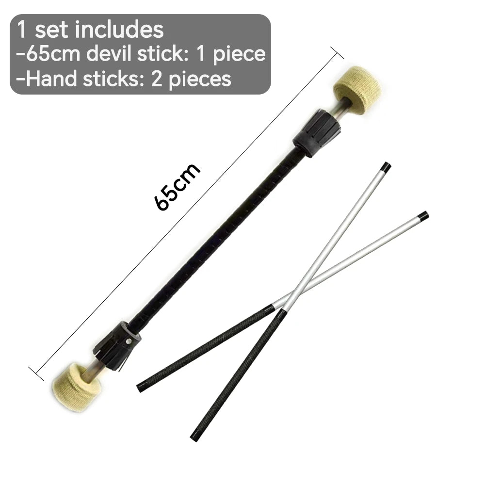 Fire Juggling Equipment Flow Arts Spinning Sushi Kevlar Flame Head Fire Flower Stick Devil Stick With Hand Sticks
