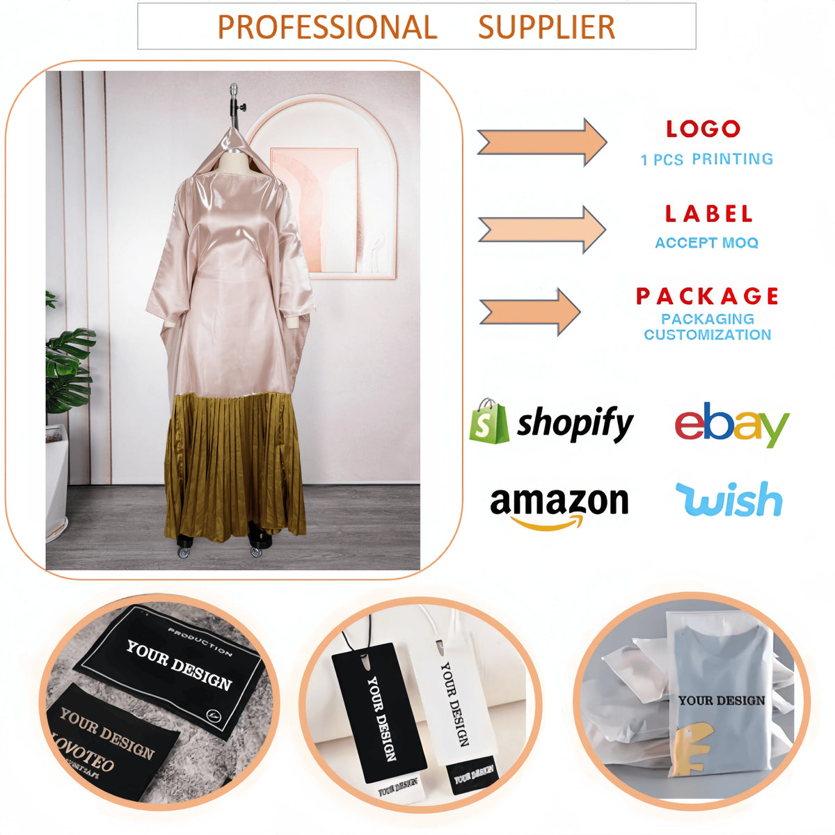J981 Fashion Plus Size African Kaftan Dresses Color Blocked batwing Sleeve Pleated Long Dashiki Robe Boubou Dress for Women