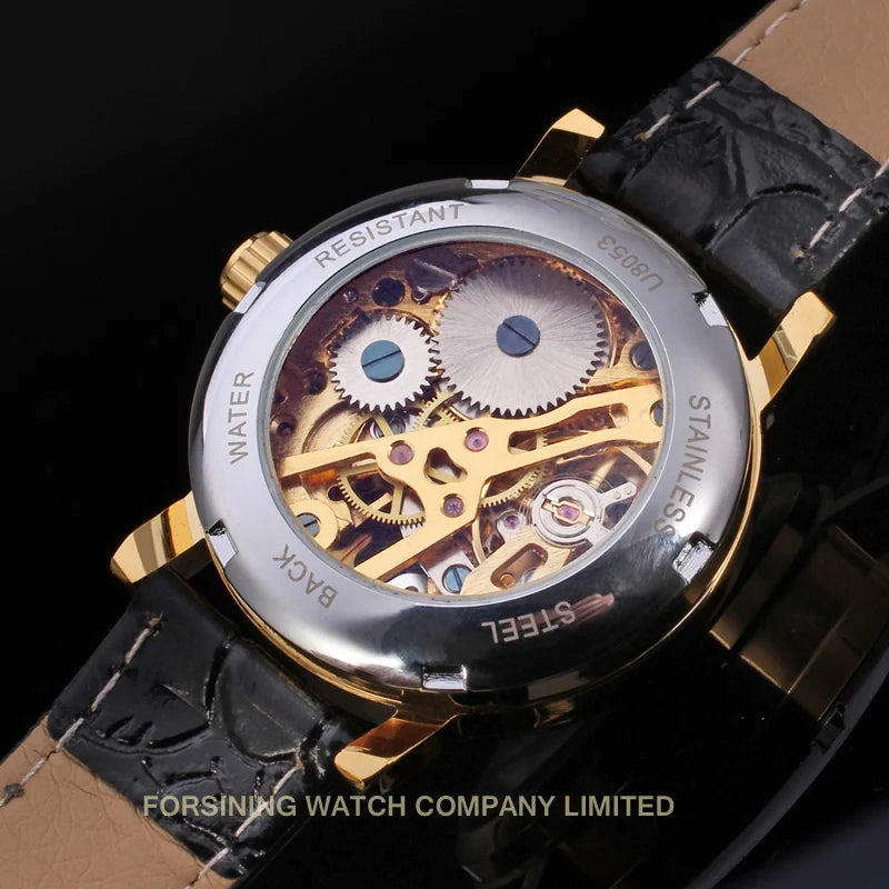 Lady Gift Saat Black Roman Number Female New Design Fashion Girls Watches Women Minimalist Skeleton Cheap Mechanical Wrist Watch