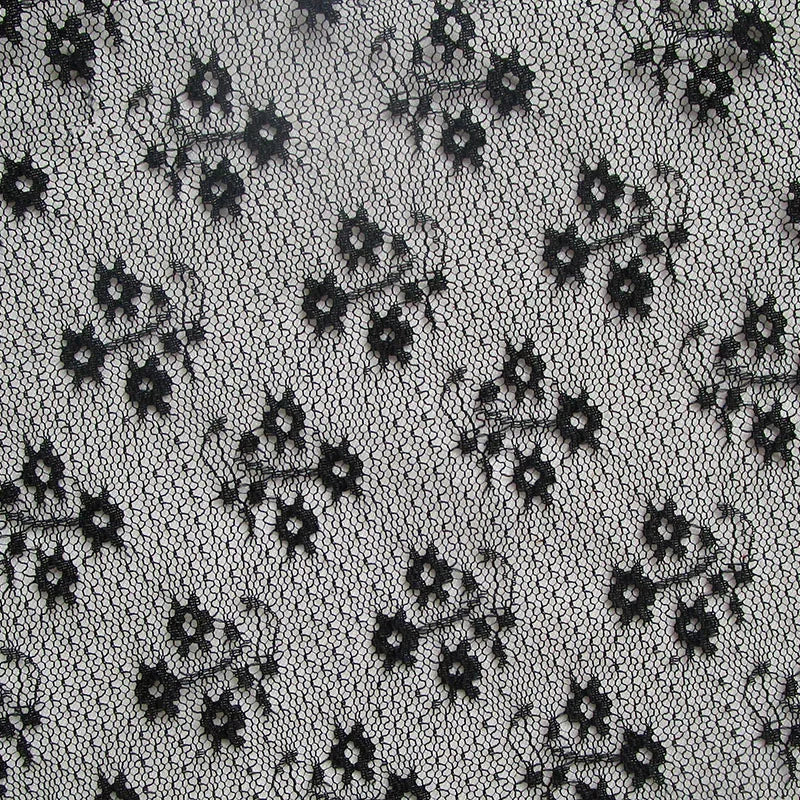 French Flowers African Lace Fabric Nigeria White Veil Tulle Mesh Fabrics For Sewing Woman Clothing Dress Needlework Sheer Fabric