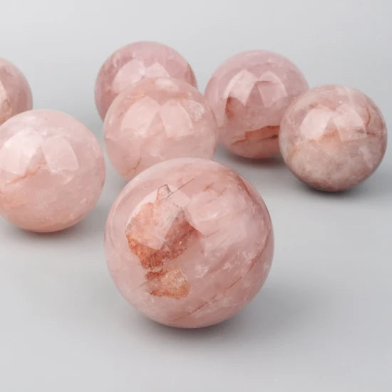 Wholesale Natural Gemstone High Quality Crystal Ball Red Fire Quartz Hematoid Crystal Sphere