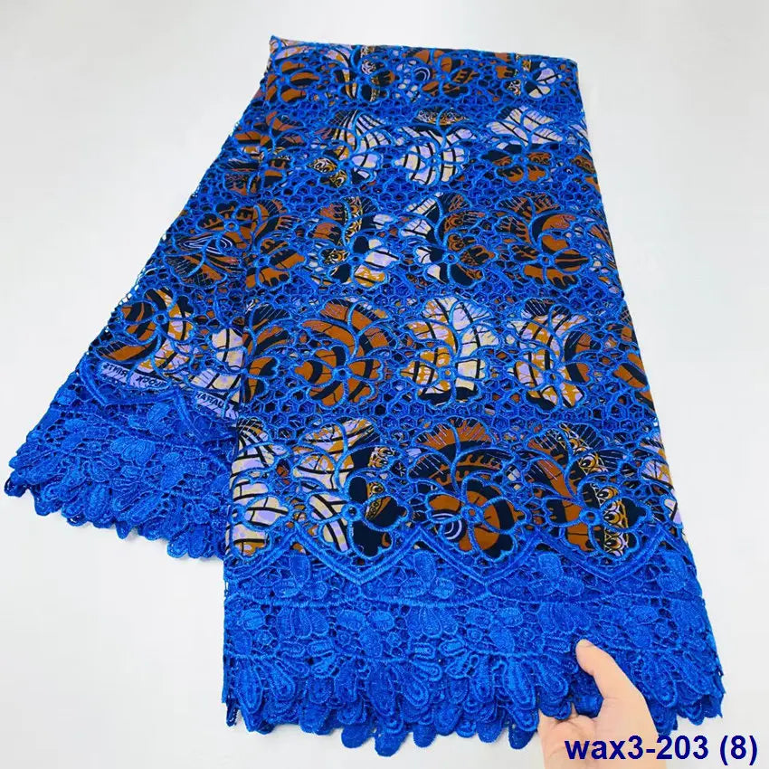 Water Cord Wax Embroidery Lace Fabric Embroidery Wax