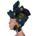 Wax African Headtie Cotton Unisex Head Scarf Floral Printed Accessories Fashion