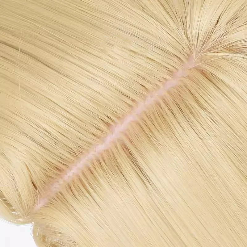 Wholesale Honkai Star Rail Cosplay 40cm Medium Long Blonde Aventurine Wig Synthetic Anime Halloween Party Cosplay Wig