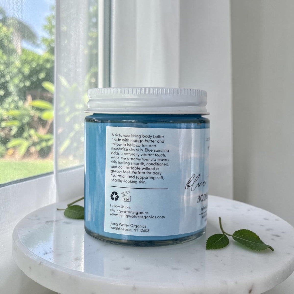 Blue Tallow Body Butter with Organic Blue Spirulina and Grass Fed Tallow