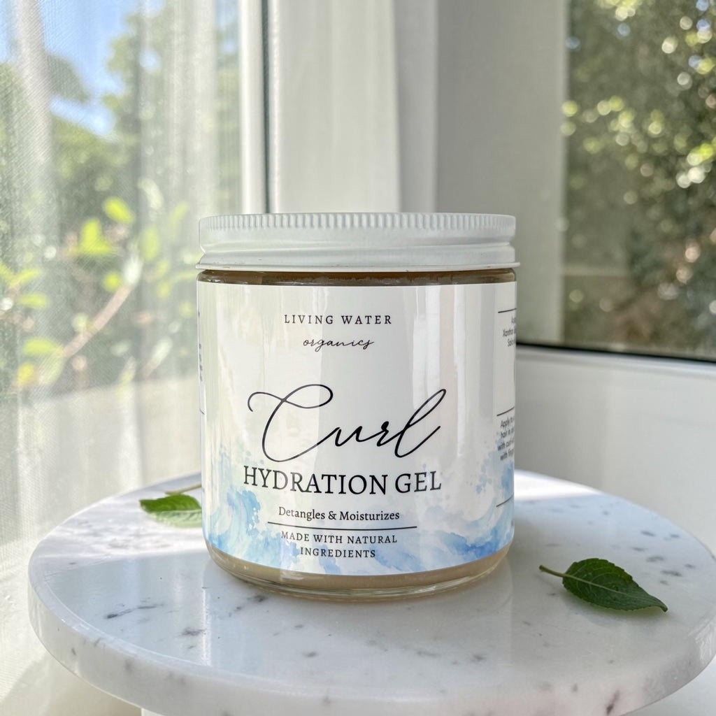 Curl Hydration Gel for Curly, Coily, and Wavy Hair Oil-Free (Buildable Medium to Strong Hold)