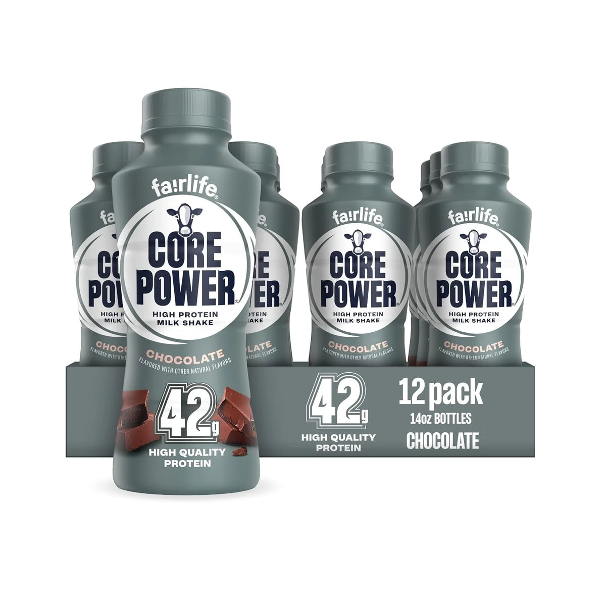 Core Power High Protein Shake, Chocolate, 42g Protein, 14 Fl