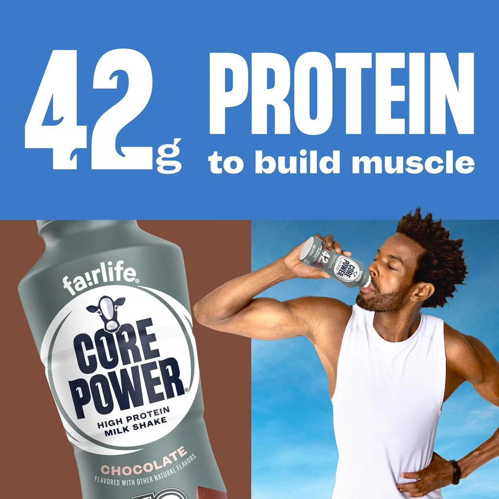 Core Power High Protein Shake, Chocolate, 42g Protein, 14 Fl