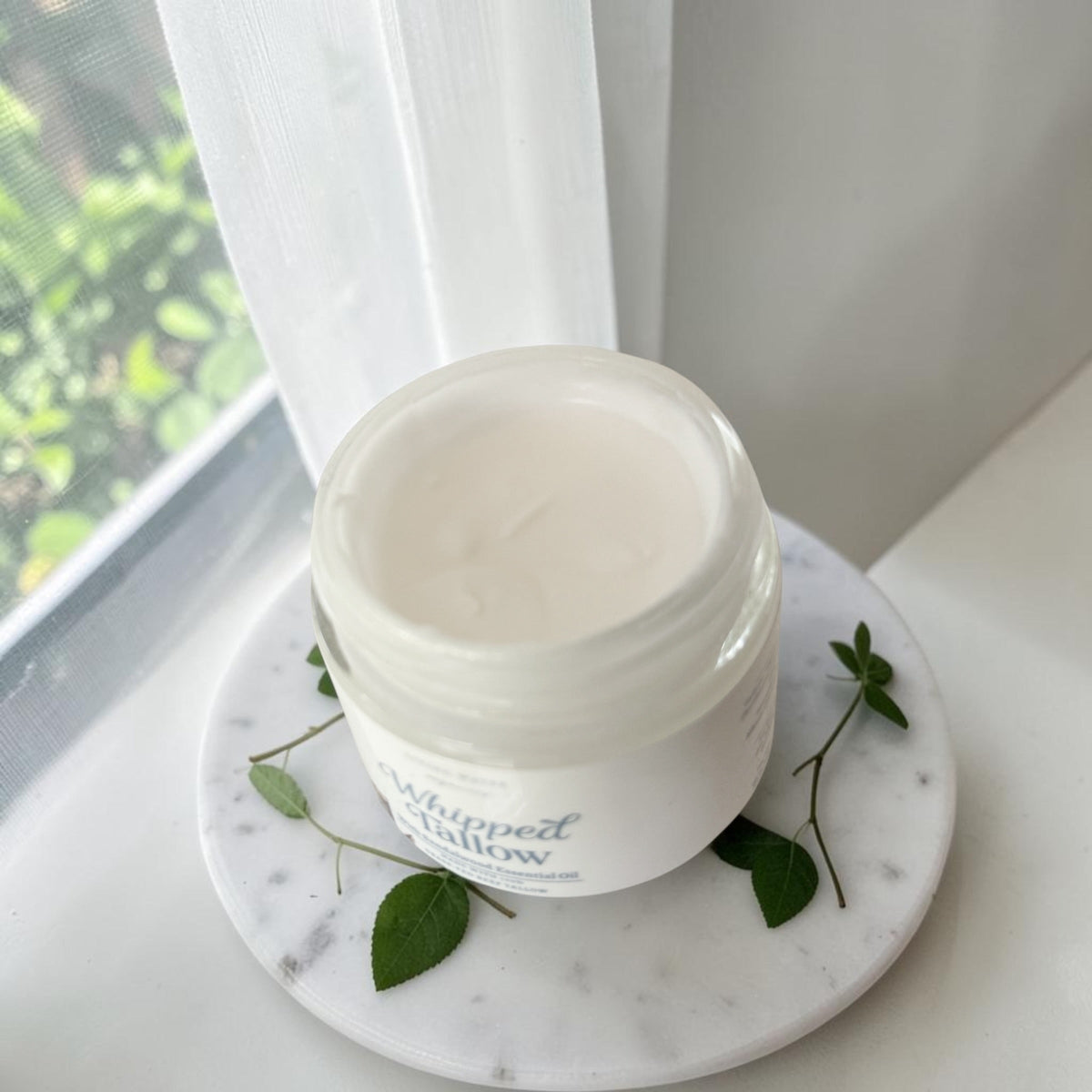 100% Grass Fed Whipped Tallow for Face, Hair, and Skin, Natural Tallow
