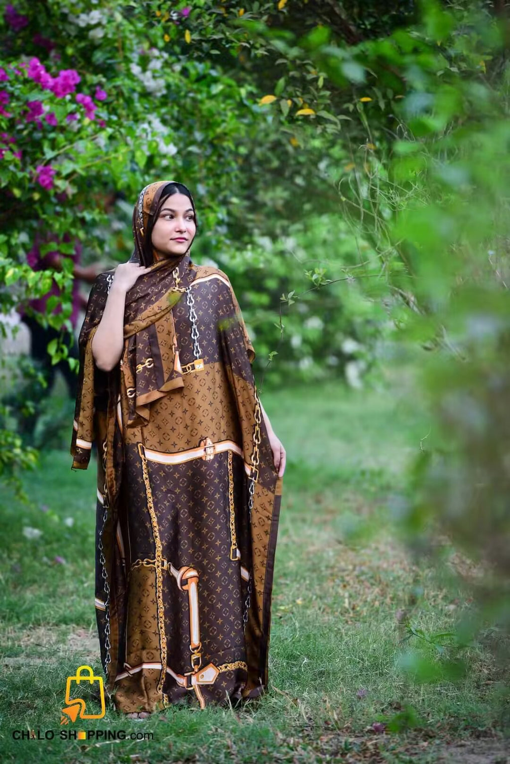 Source Manufacturer Hot-Selling Summer Long Dress African Robe 2024 Spring/Summer Sun Protection Shawl Plus-Size Two-Piece Set