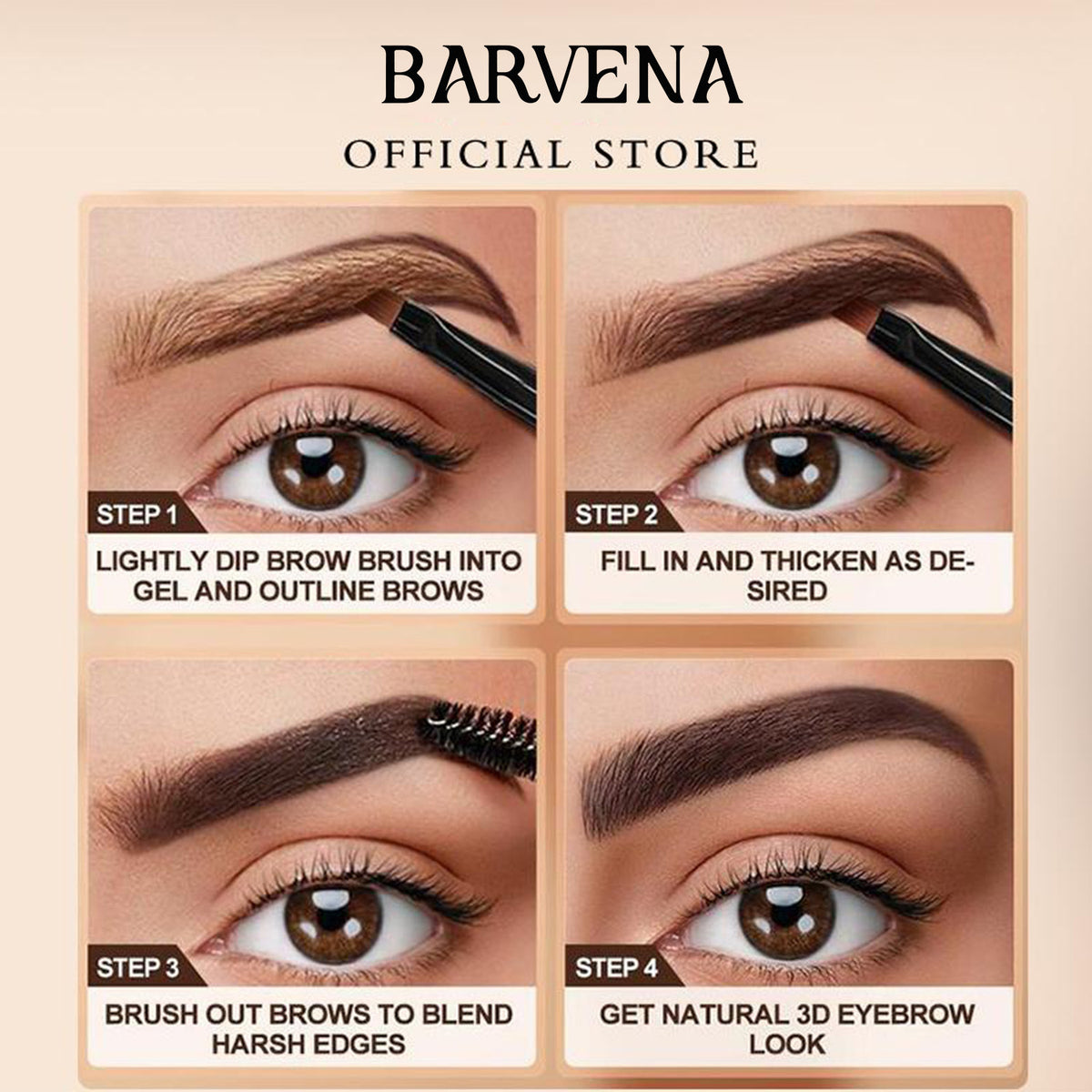 Cross-Border Popular Eyebrow Tinting Gel, Eyebrow Tint, Long-Lasting Waterproof Eyebrow Gel That Doesn'T Smudge