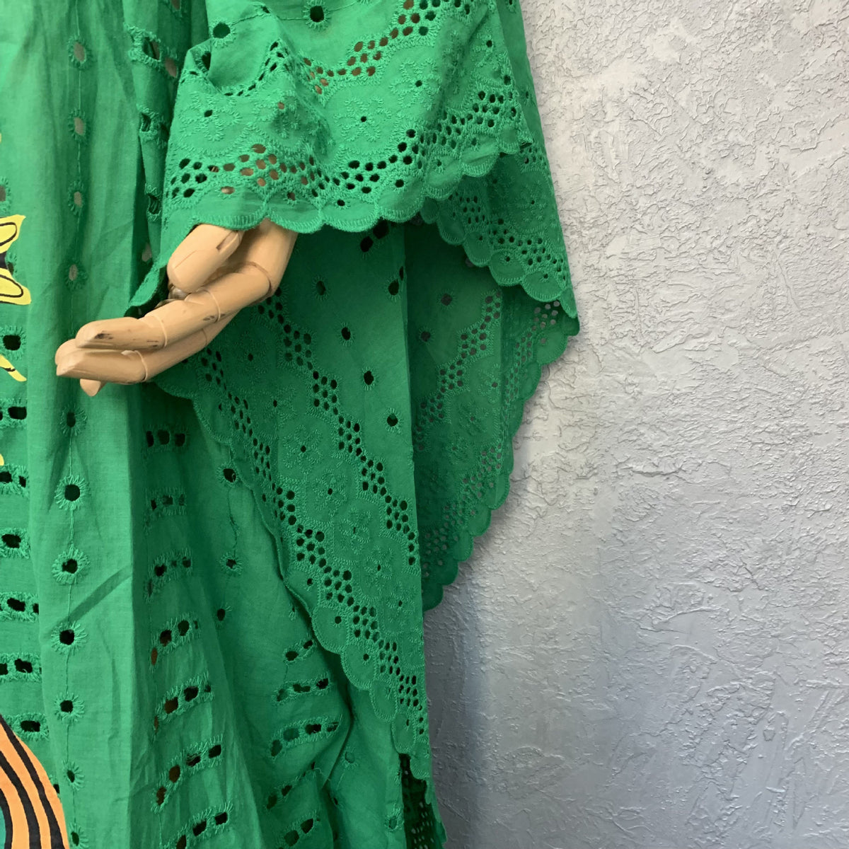 Cross-border supply of African cotton hollow embroidery high-end plus size fashion women's dress clearance