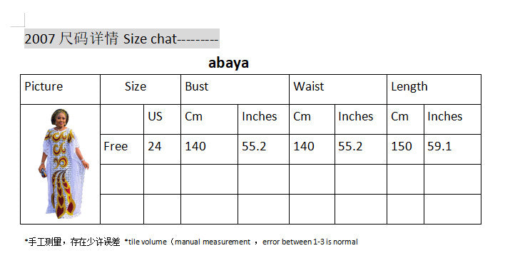Cross-border Supply Loose Water-soluble Lace Bumbo Gown Bat Blouse Long Skirt plus size Women's dress Africa