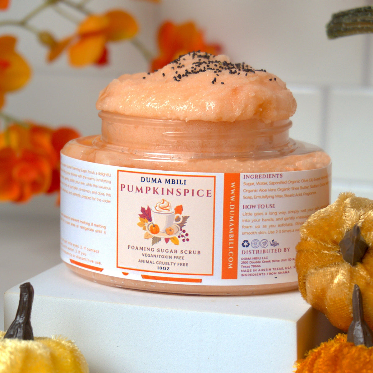 Pumpkin Spice Foaming Body Scrub