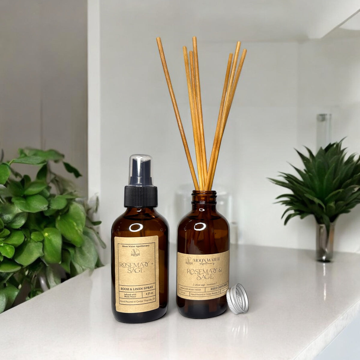 Rosemary + Sage - ROOM & LINEN SPRAY -- by Moon Water Apothecary!