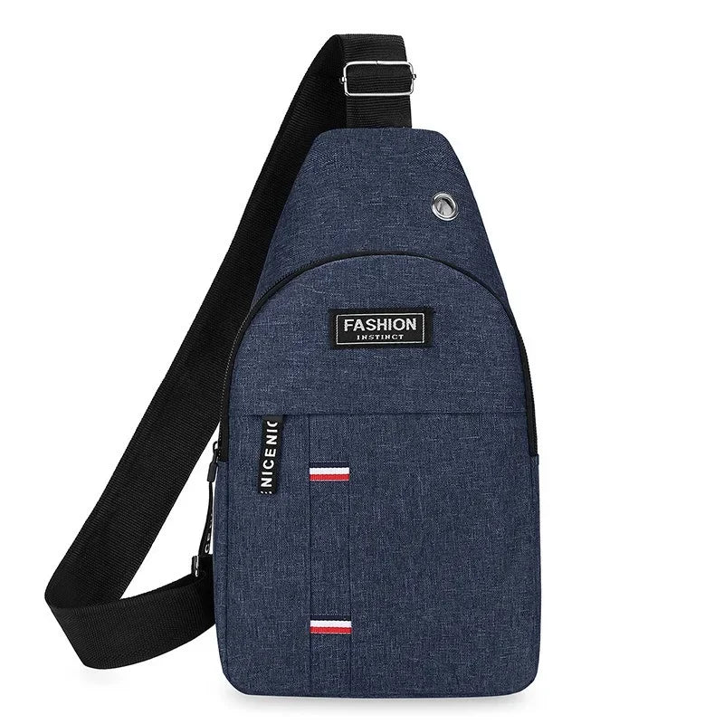 2025 New Chest Bag Men's One Shoulder Crossbody Bag Nylon Large Capacity Outdoor Sports and Leisure Fashion Small Shoulder Bags