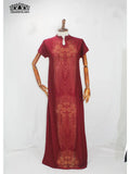 New African Design Bazin  Long Stick Diamond Short Sleeve High Collar Dashiki  For Lady african print dresses