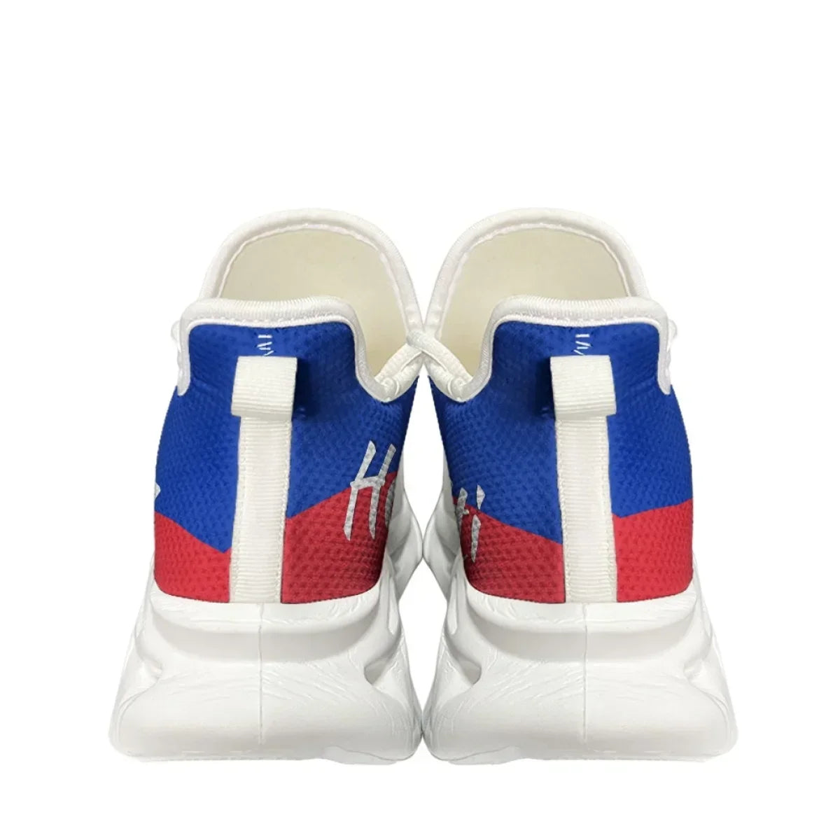 Haiti Flag Designer Non-slip Casual Shoes Comfortable Shock Absorption Mesh Sneakers Soft Sole Teenagers Running Shoes Female