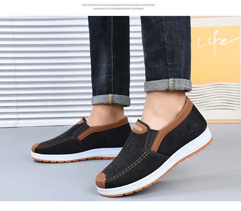 Winter Men Short Plush Warm Shoes Indoor Loafer Casual Suede New Suede Fur Black Cotton Platform Shoes Flats Platform Shoes