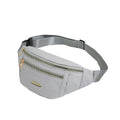 Daily Wear Simple Solid Tone Waist Sling Bag Fashion Unisex Fanny Pack, Practical Layout for Outdoor Leisure and Short Trips