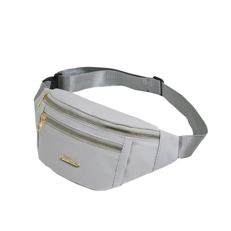 Daily Wear Simple Solid Tone Waist Sling Bag Fashion Unisex Fanny Pack, Practical Layout for Outdoor Leisure and Short Trips