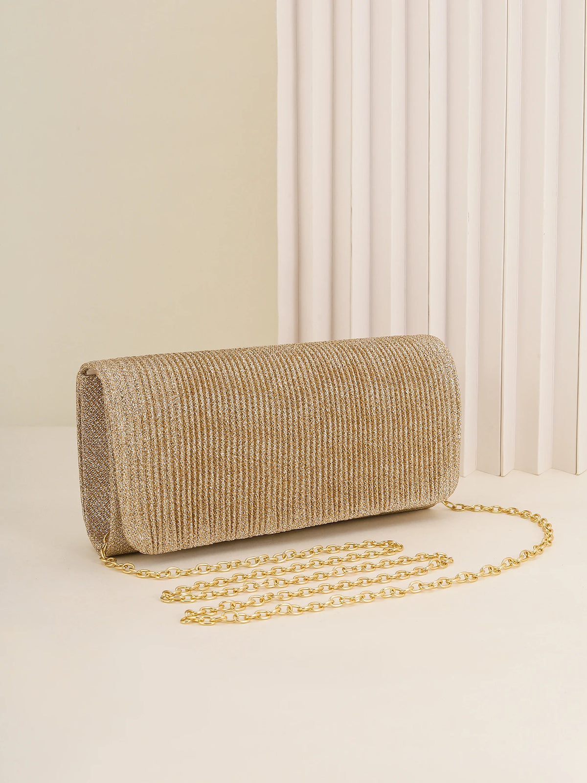 Women's Dinner Bag, European and American International Sequin Evening Bag Style, Chain Strap, Party Bag Strap Bag