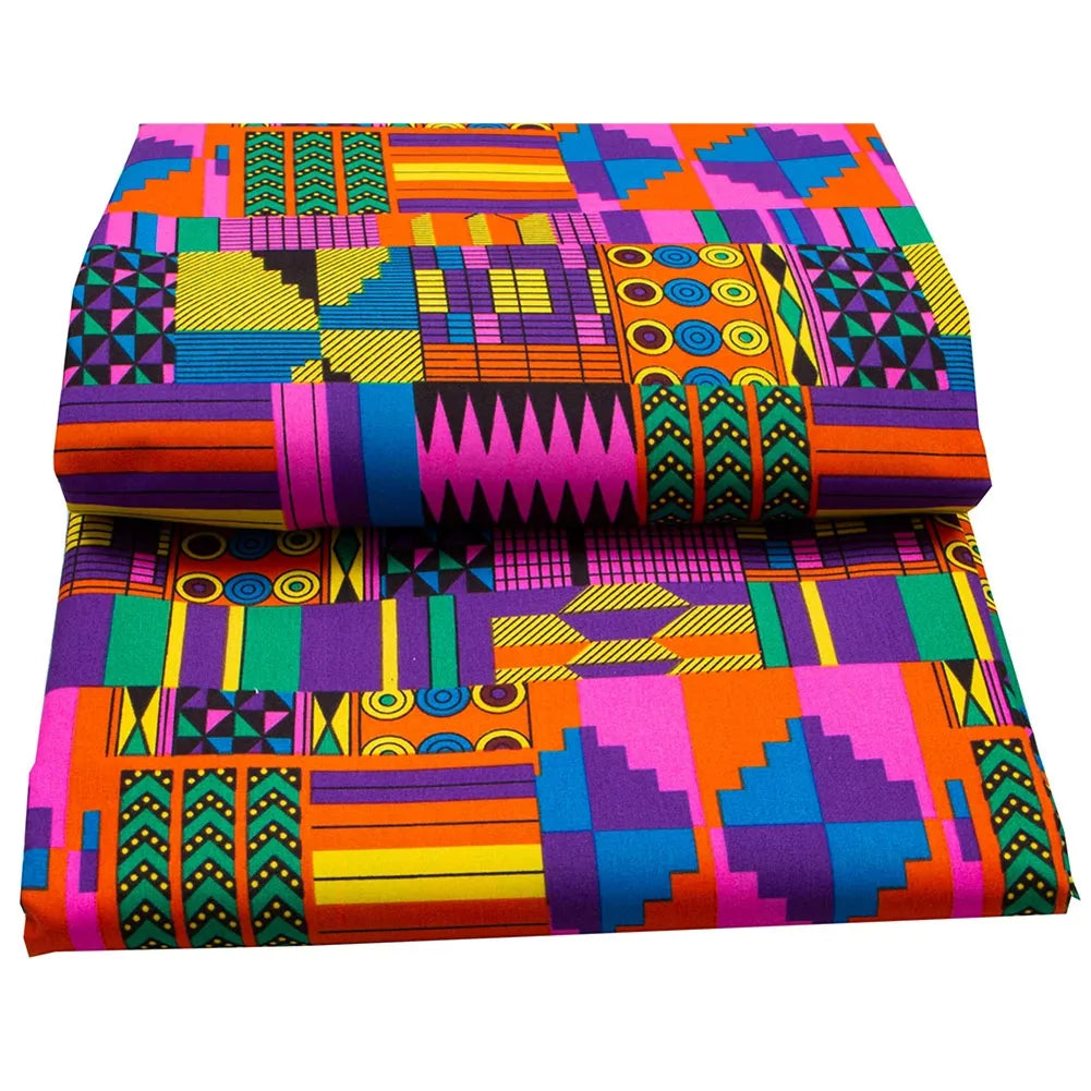 Ankara Prints African Dress Africa Prints Dimensions Handsewing Textile Veritable Wax Fan Pattern Vibrant Ankara Prints
