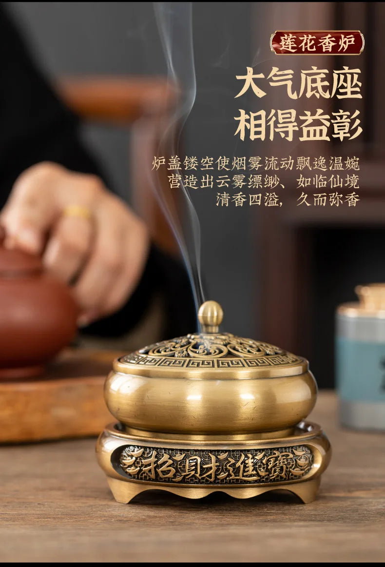 Retro Creative Aromatherapy Burner Three-Legged Small Incense Burner Base Home Decorative Indoor/tea Room/soothing Purifying