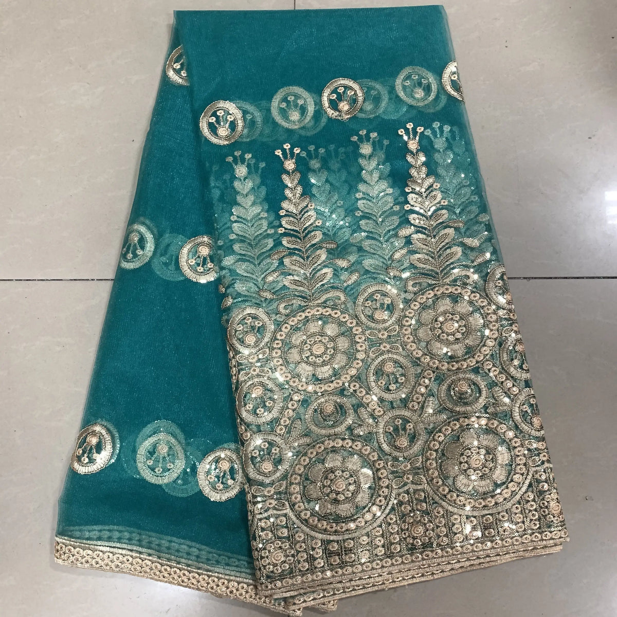 African Lace Fabric 2025 High Quality Lace Fabrics 5 Yards Sequins French Tulle Lace Nigerian Fabric for Sewing Dress M1941