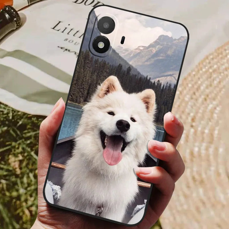 For TCL K70 SE Case TCL K70SE Shockproof Soft TPU Silicon Back Cover For TCL K70 4G Phone Cases Cute Cartoon Animal Bumper Shell