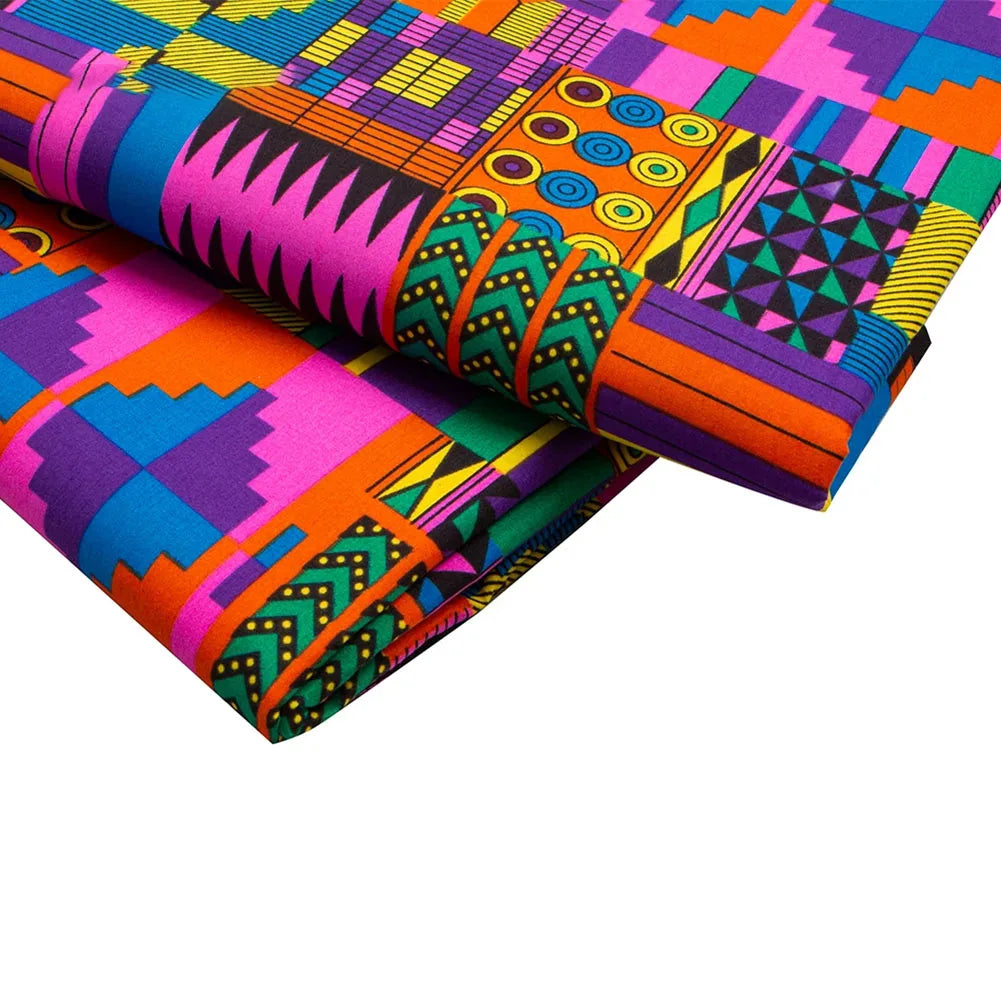 Ankara Prints African Dress Africa Prints Dimensions Handsewing Textile Veritable Wax Fan Pattern Vibrant Ankara Prints