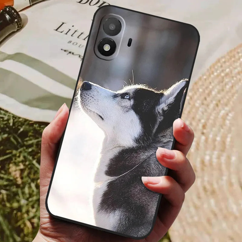 For TCL K70 SE Case TCL K70SE Shockproof Soft TPU Silicon Back Cover For TCL K70 4G Phone Cases Cute Cartoon Animal Bumper Shell
