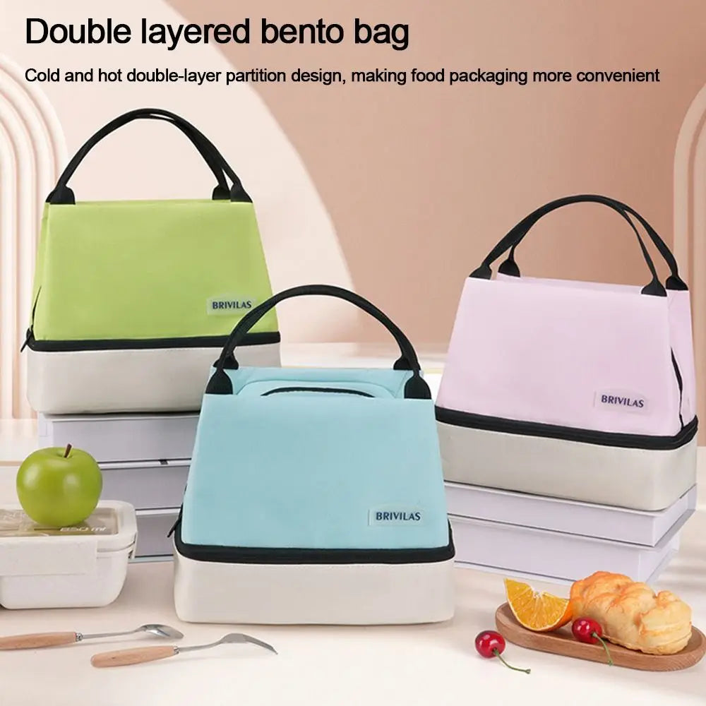 Camping Picnic Bag Lunch Bag Large Capacity Food Drink Storage Women's Casual Handbag Travel Tote Carry Aluminum Foil Tote Bag