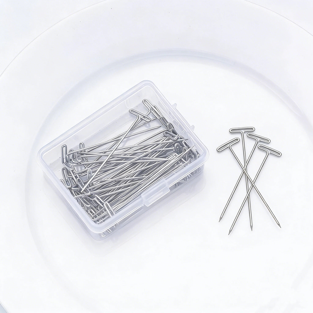 Wig T Pins For Mannequin Head Wig Fixing Holding Blocking Pins Hair Extensions Styling Tools Salon Hairdressing Accessories