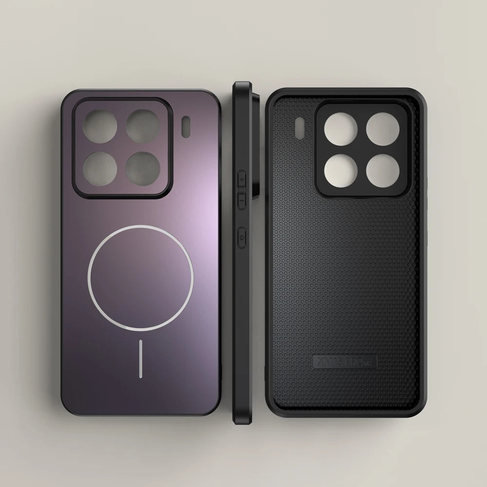 Luxury Matte For Magsafe Phone Case For Xiaomi 17 Pro Max 15 14 T POCO F7 Ultra Redmi K80 K70 K90 Pro Max Magnetic Charge Cover