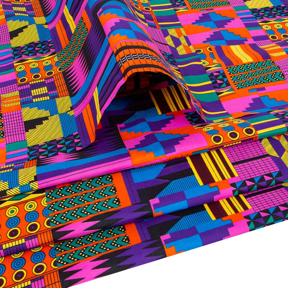 Ankara Prints African Dress Africa Prints Dimensions Handsewing Textile Veritable Wax Fan Pattern Vibrant Ankara Prints