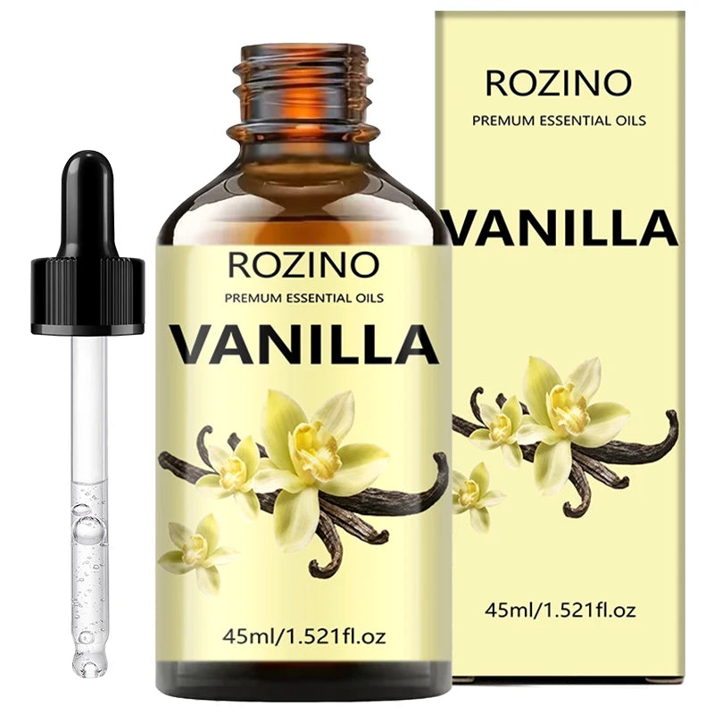 1Pcs/2Pcs/3Pcs of Vanilla Essential Oil, with Powerful Moisturizing Properties, Can Make Skin Smooth and Hair Soft, and Provide a Nourishing Effect, Suitable for Massage, Skin Care, Showering, Face, Body, Nails, Hair, and Eye
